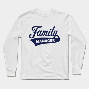 Family Manager / Navy Long Sleeve T-Shirt